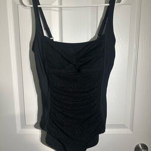Women’s one piece knit swim suit